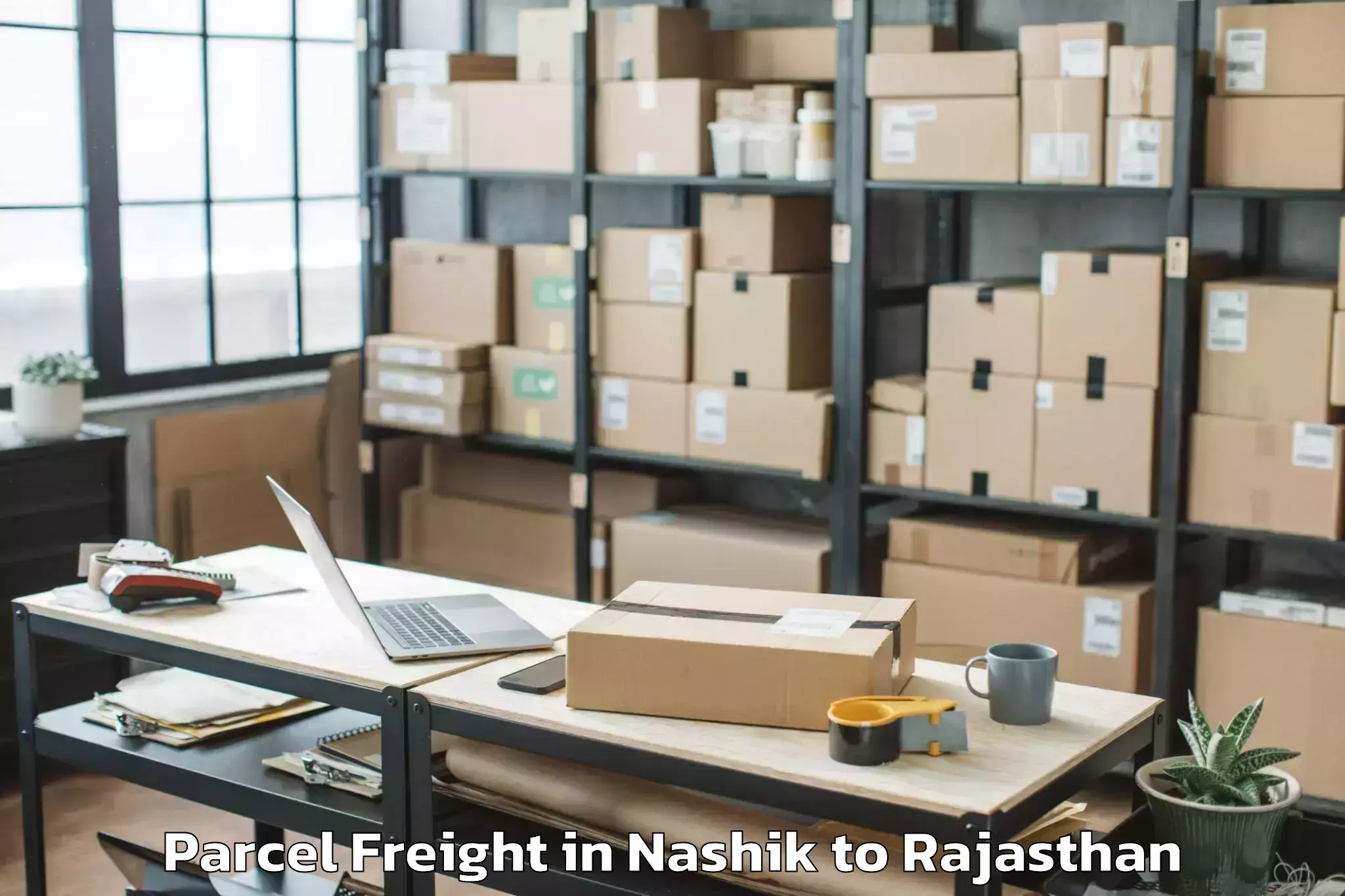 Affordable Nashik to Sanganer Parcel Freight